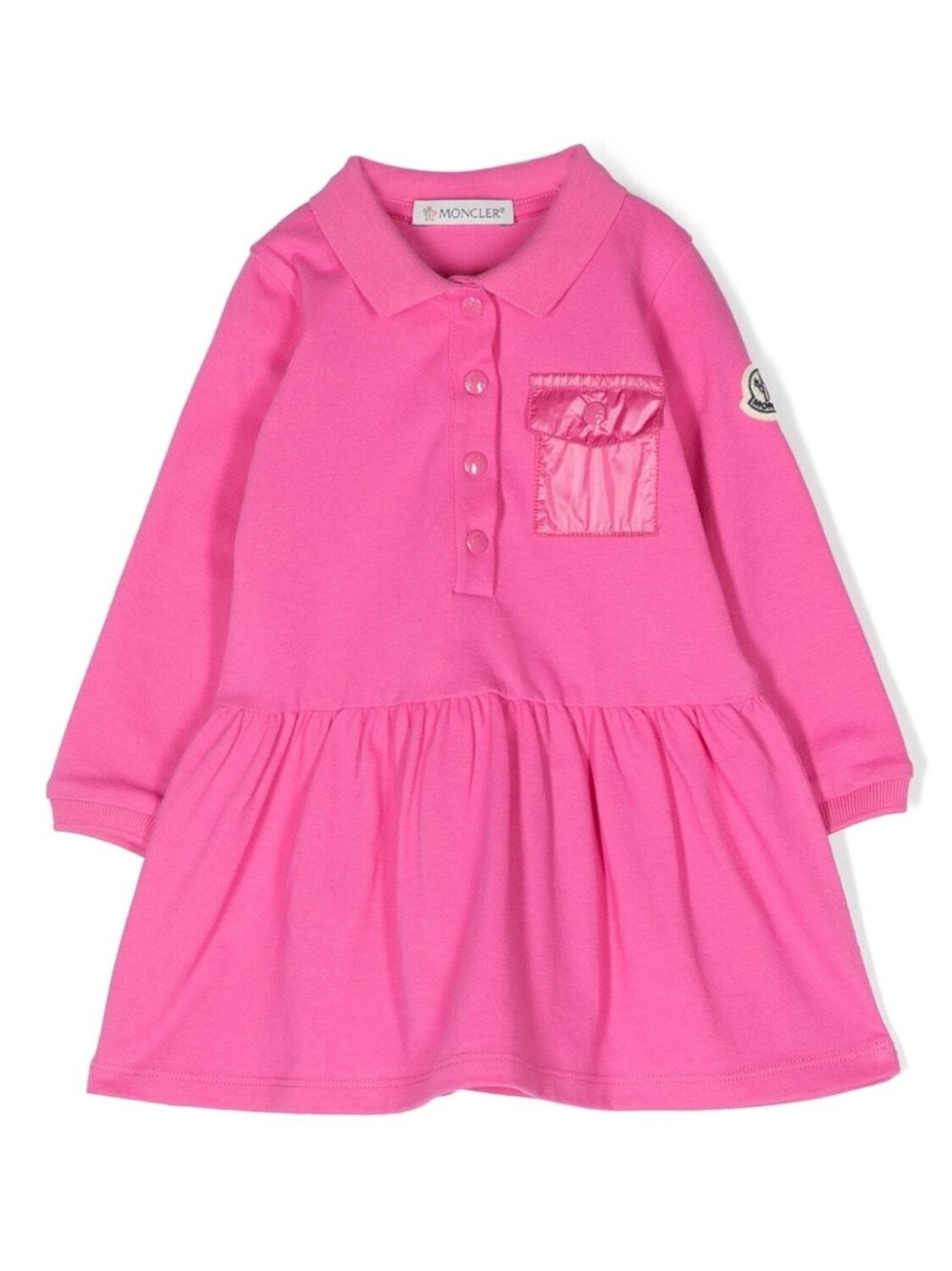 

Moncler Enfant платье с воротником поло, розовый