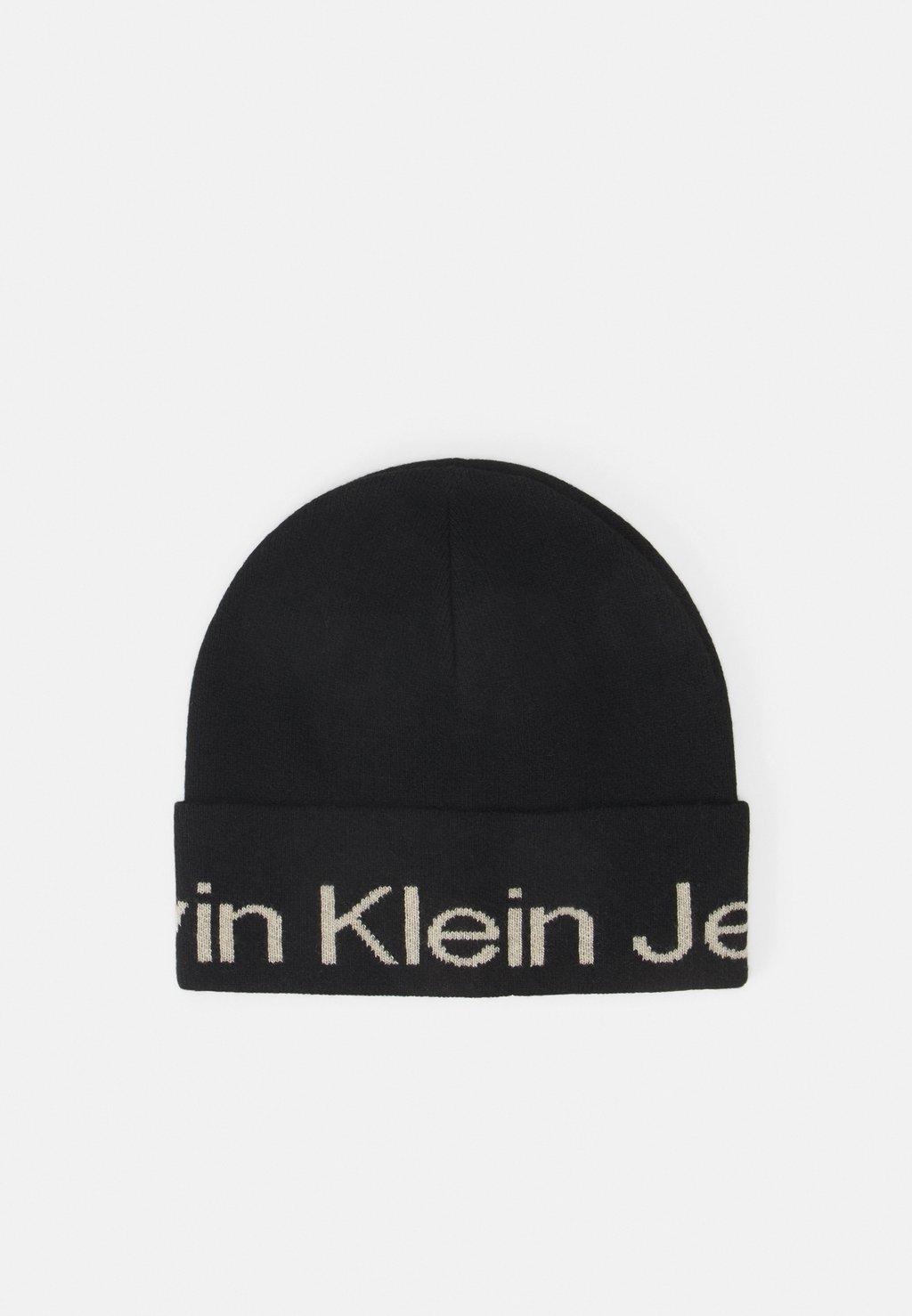 Шапка Beanie Logo Calvin Klein Jeans, черный шапка bkk logo beanie m grаy
