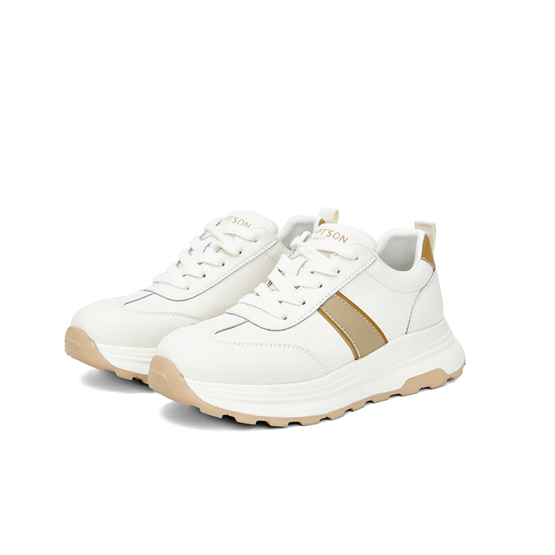 

Кеды, скейтборд обувь женская низкая Pt'Son, цвет Off White/Beige