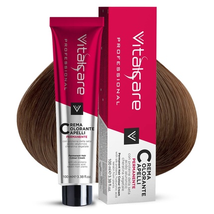 Крем-краска для волос Vitalcare с протеинами шелка №7/00 Блонд, Vitalcare Professional