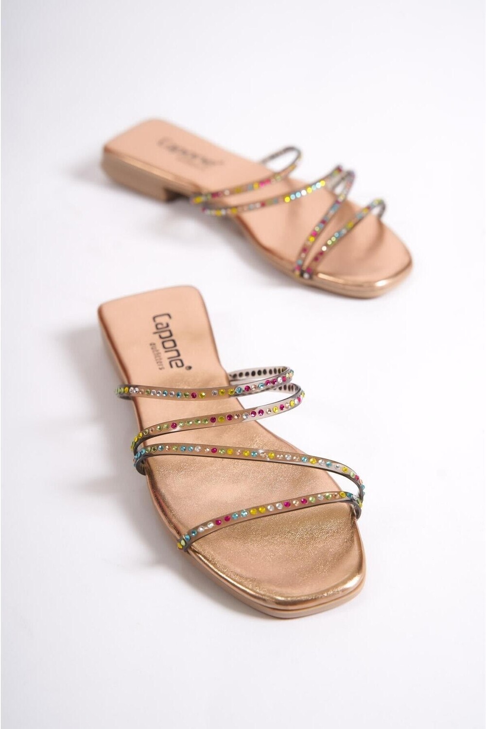 

Женские тапочки Capone на плоском каблуке Stone Rose Capone Outfitters, розовый