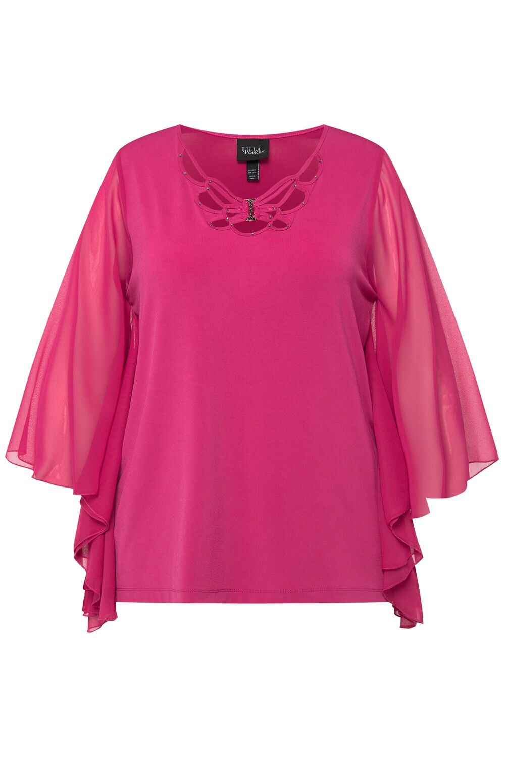 

Футболка Ulla Popken, цвет orientpink