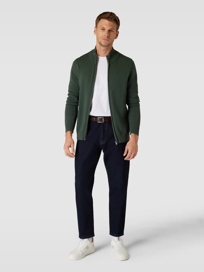

Кардиган с пришивкой этикетки модель STAND JACKET s.Oliver, оливково-зеленый
