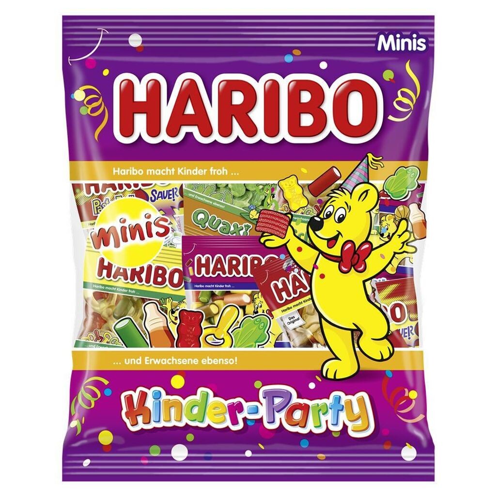 

Жевательная резинка Haribo детская фруктовая частично с сахарной пеной 250г