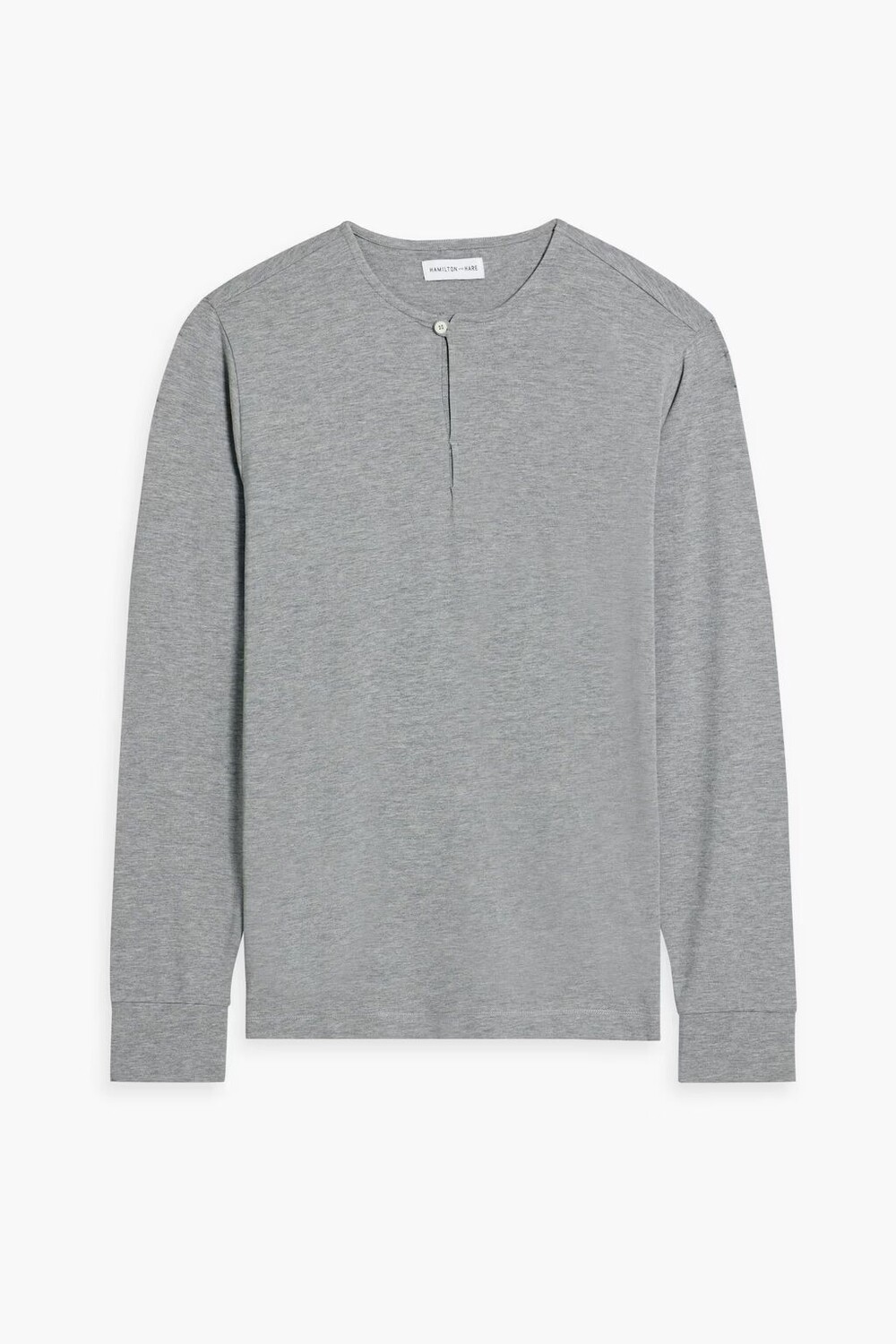 

Футболка Henley из джерси из смесового лиоцелла Hamilton And Hare, серый