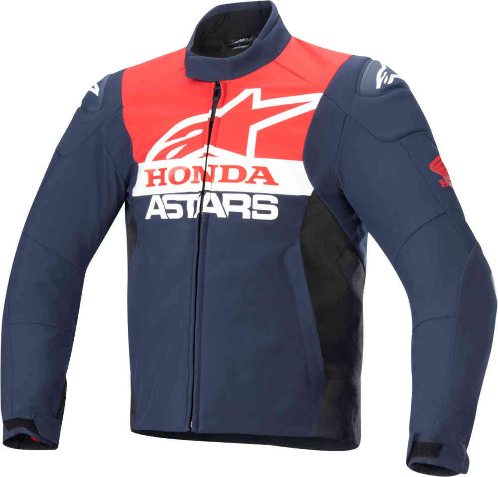 Водонепроницаемая мотоциклетная текстильная куртка Honda SMX Softshell Alpinestars фотографии