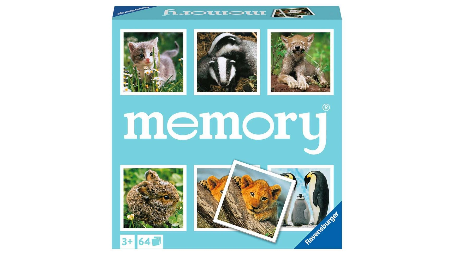 Ravensburger Spiele Animal Children 20879 классическая игра для любителей  животных, игра на память для 2-8 игроков в возрасте от 3 лет и старше –  заказать из-за рубежа в «CDEK.Shopping»