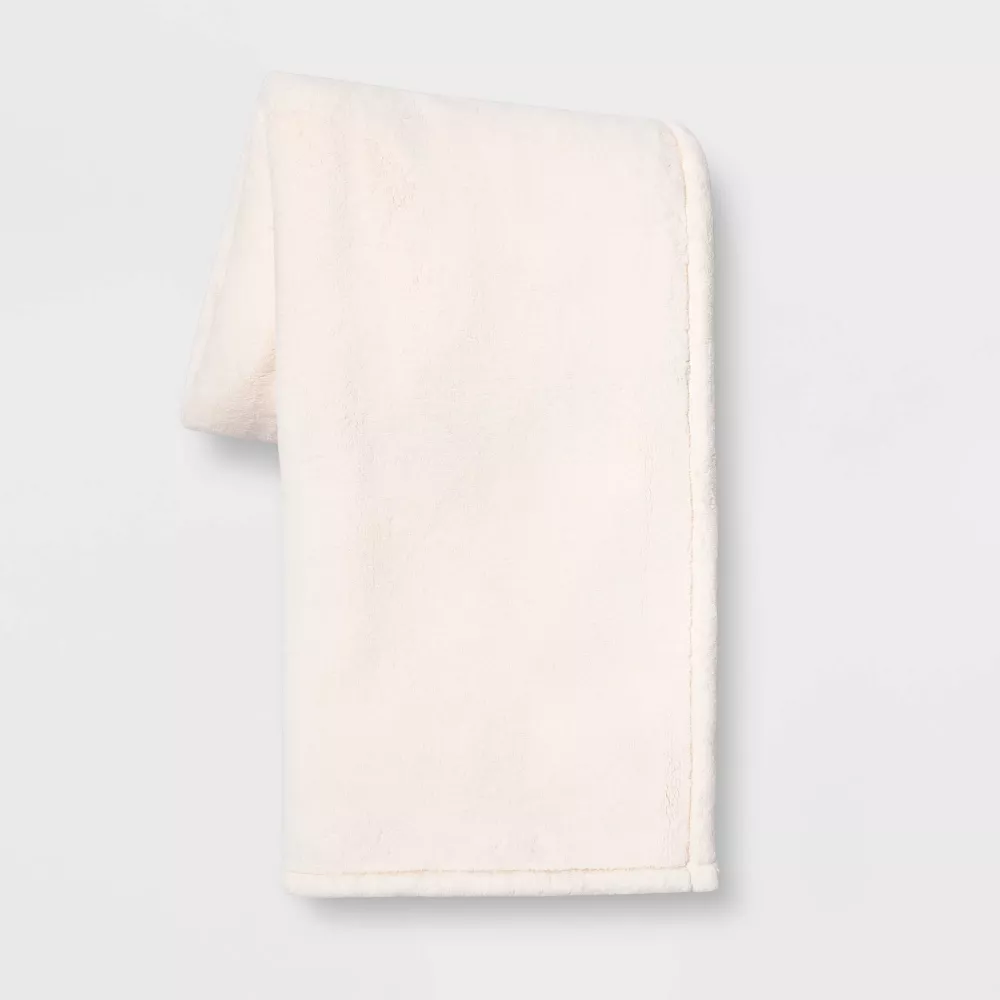 

Большой плед Primalush Throw Blanket Cream - Threshold, цвет Cream