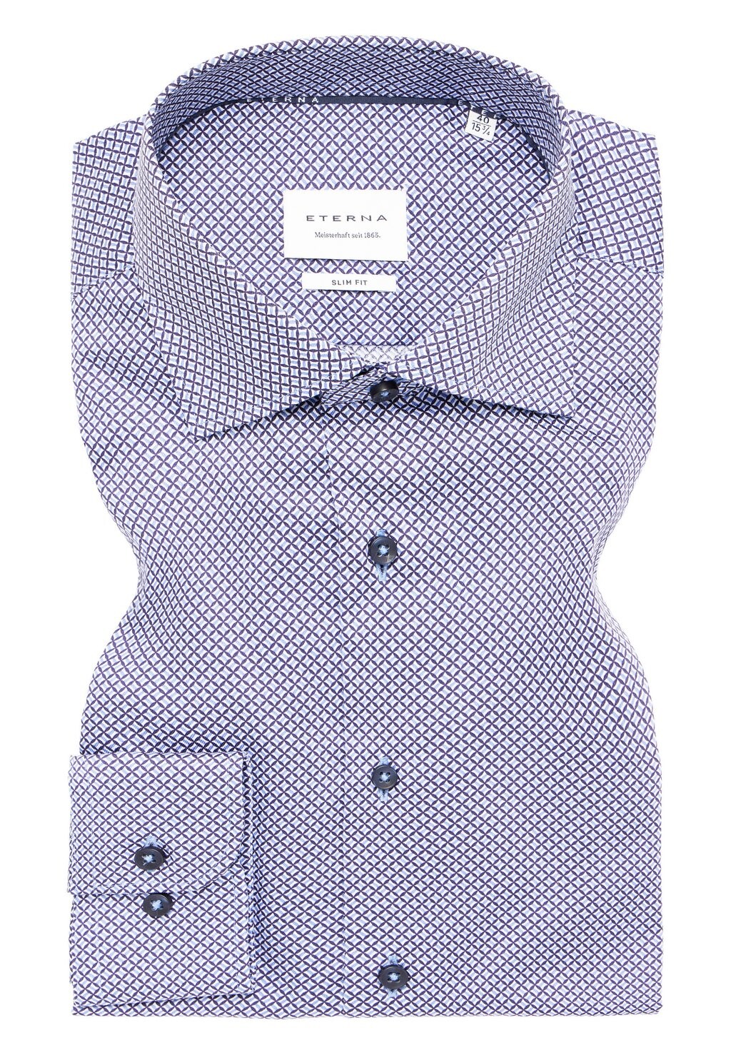 

Рубашка ETERNA BAUMWOLLHEMD SLIM FIT Eterna, светло-голубой