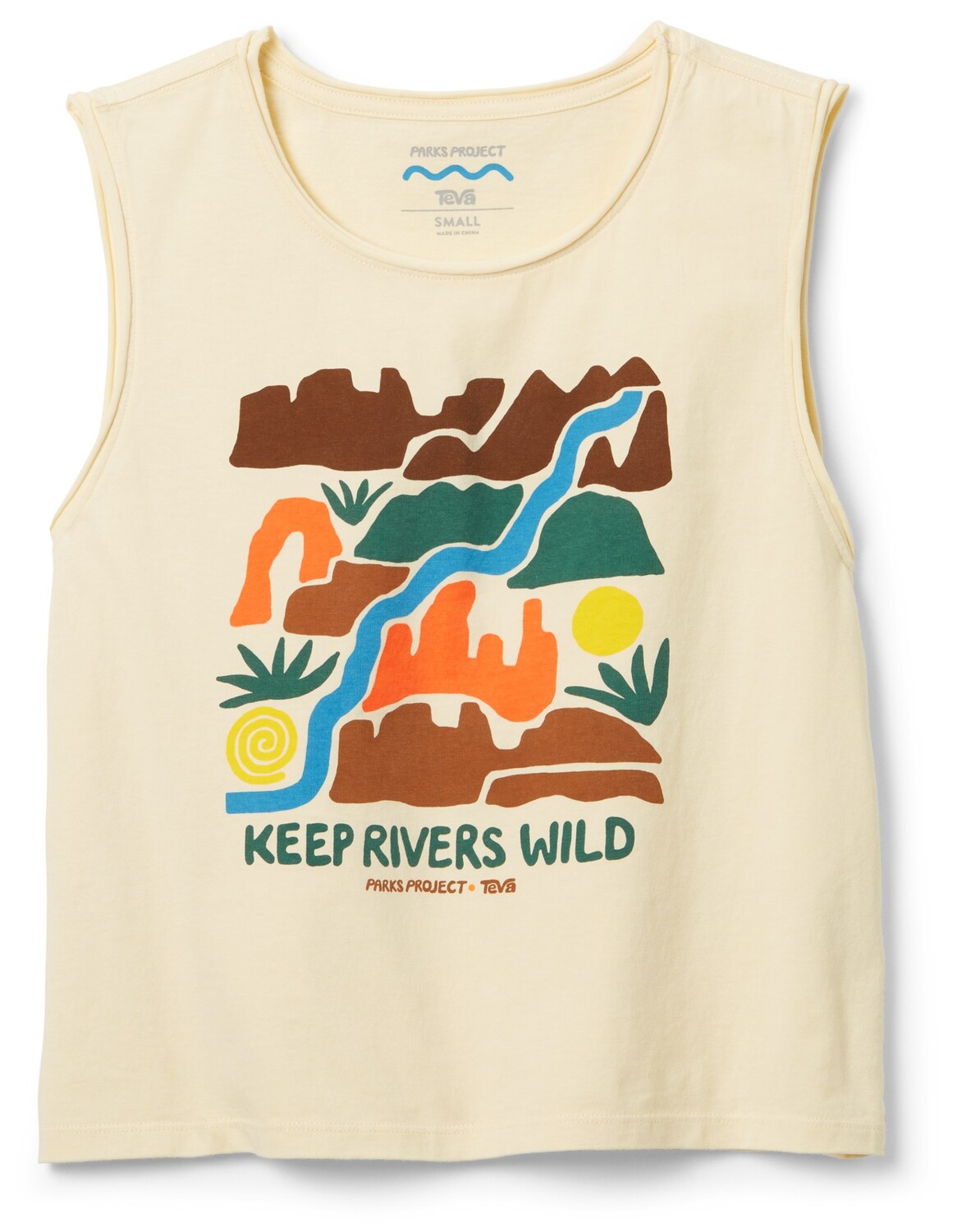 

Майка Wild Rivers из коллаборации с Teva — женская Parks Project, хаки
