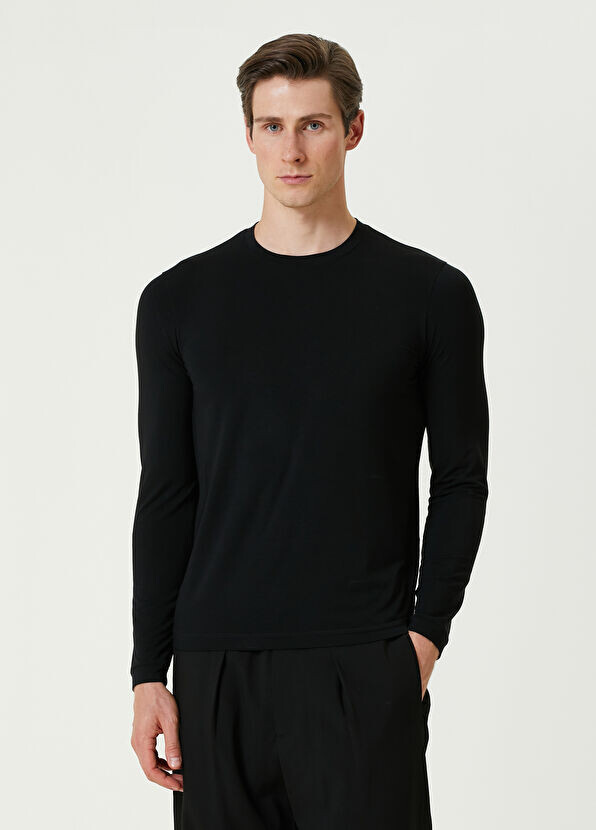 

Футболка с длинным рукавом Giorgio Armani, черный