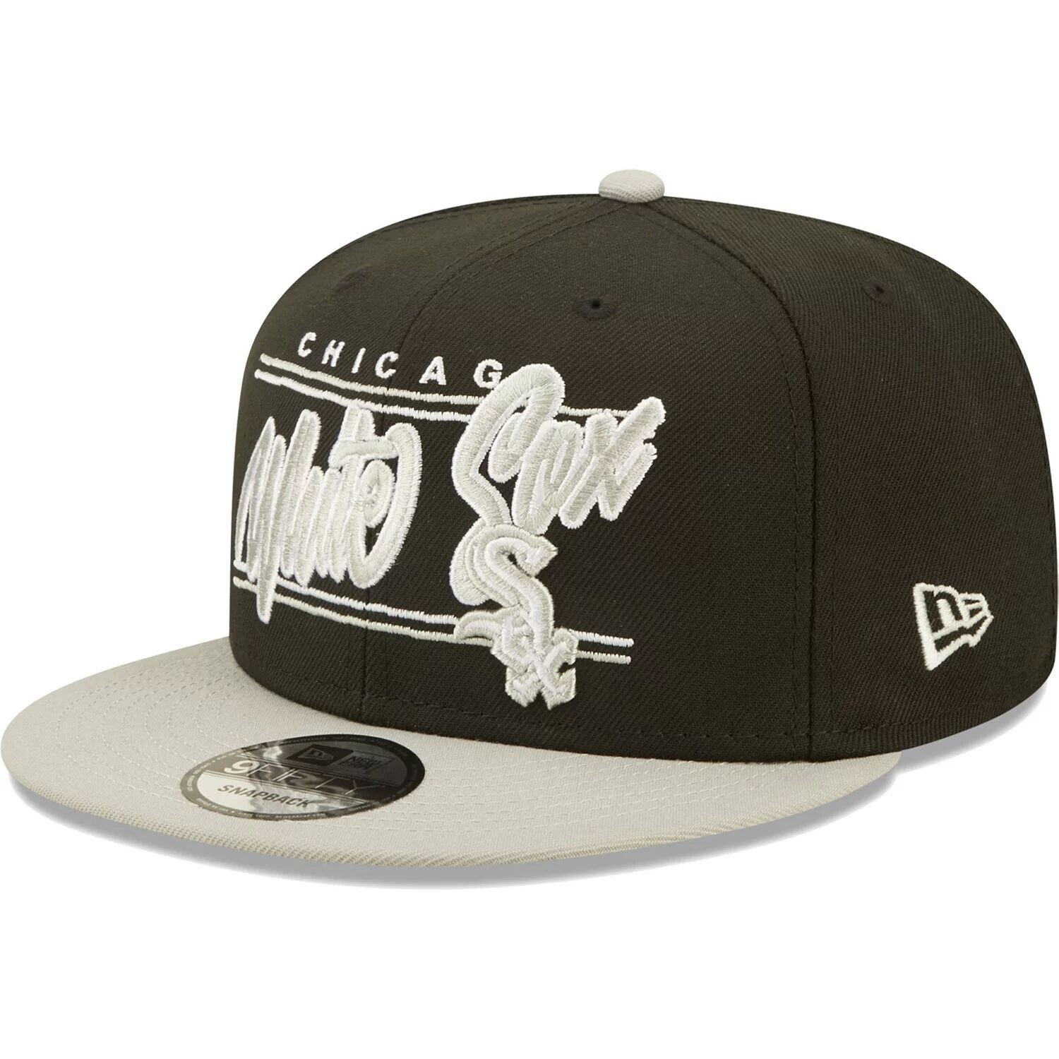 

Мужская регулируемая бейсболка New Era черного/серого цвета Chicago White Sox Team Script 9FIFTY