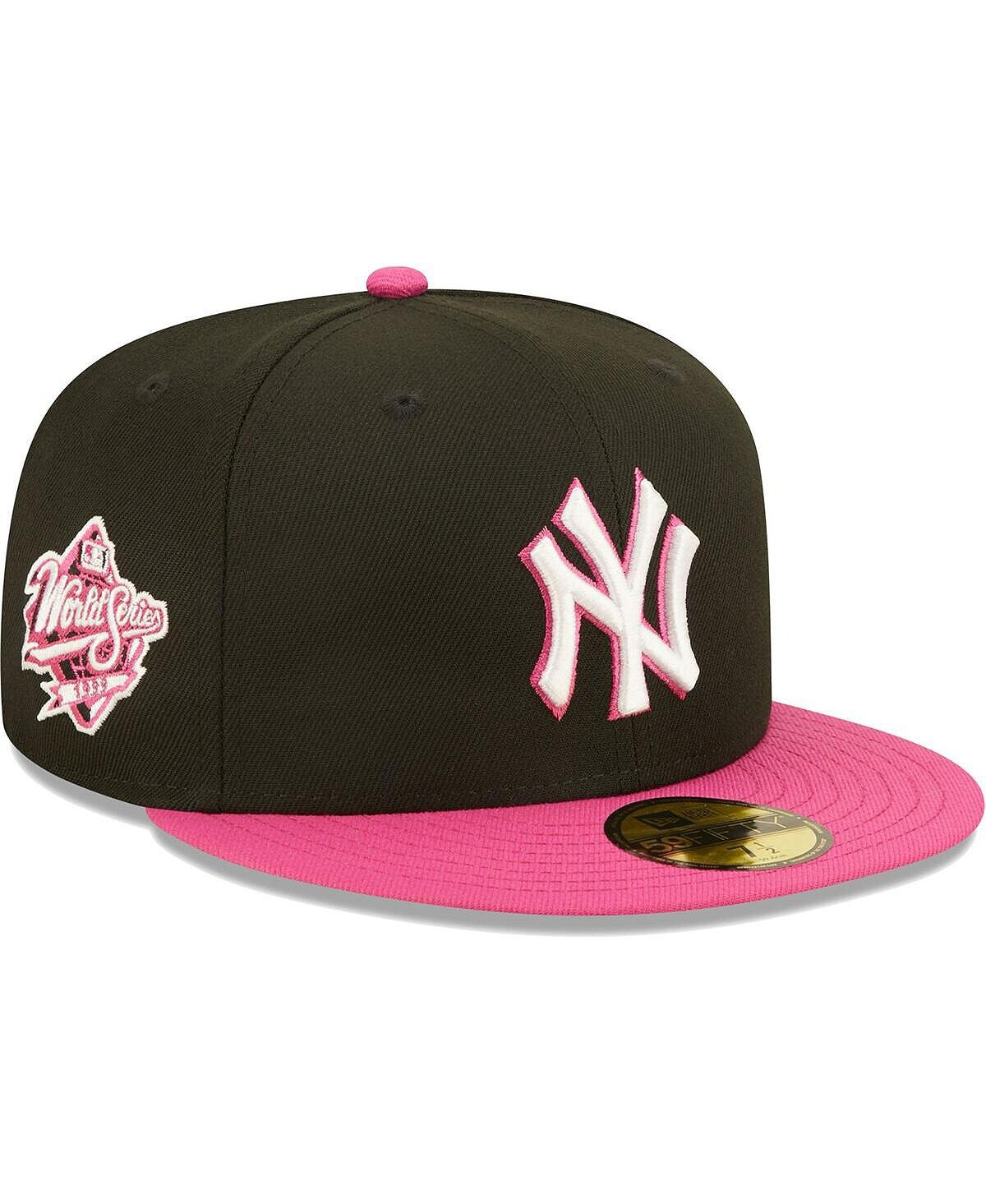 

Мужская шляпа черного и розового цвета New York Yankees 1999 World Series Champions Passion 59FIFTY New Era