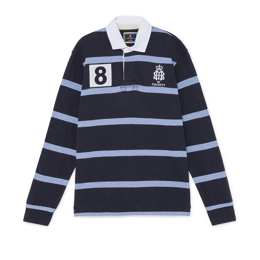 

Поло Hackett Hrr Inch Stripe Rugby, синий