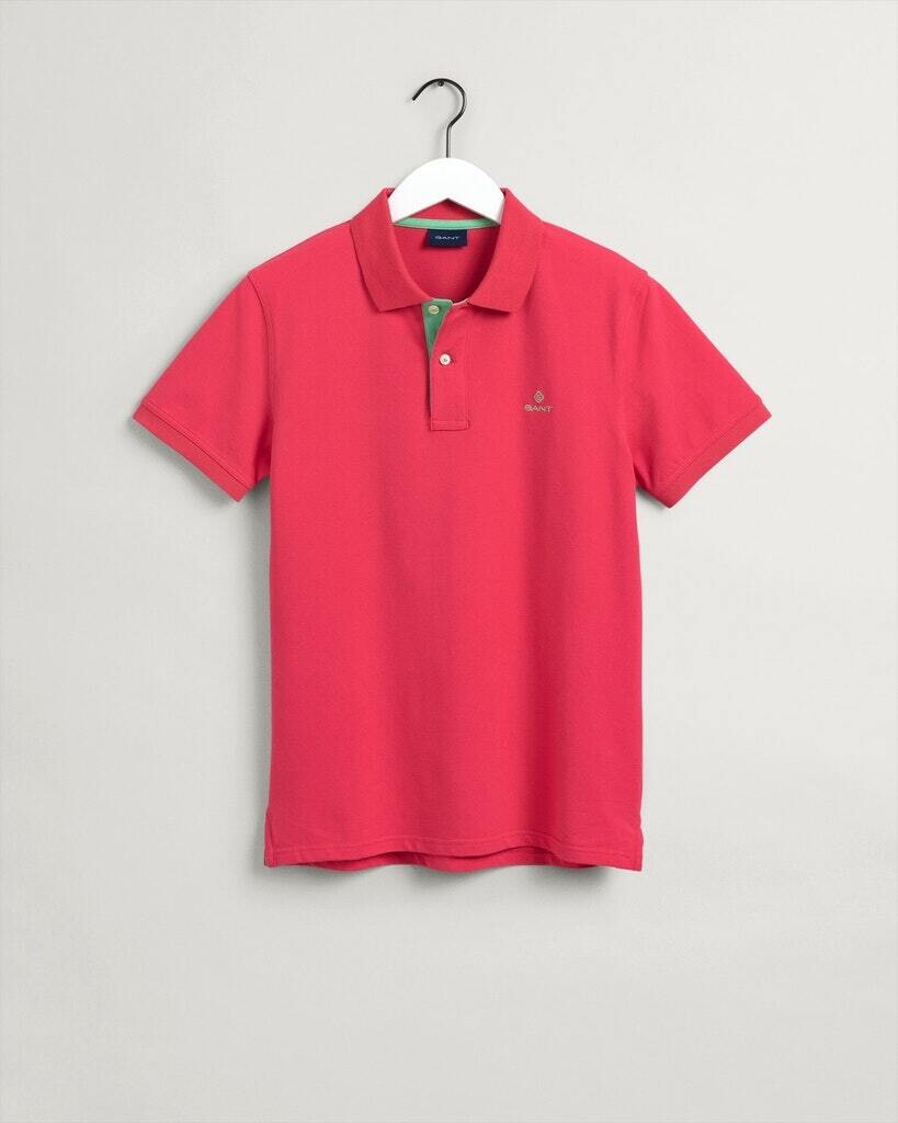 

Поло Gant Polo, цвет watermelon pink