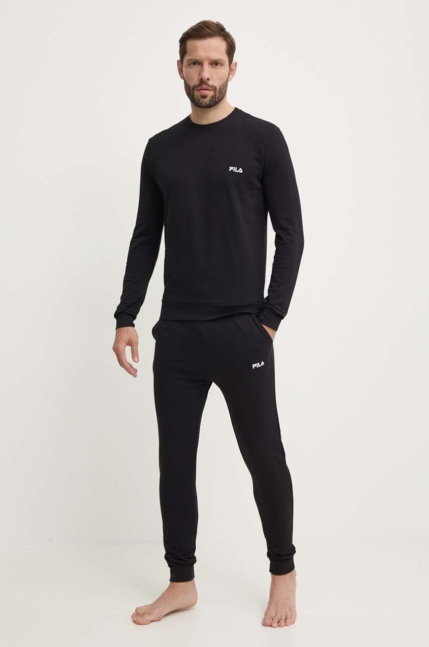 

Спортивный костюм для отдыха Fila из хлопка, черный