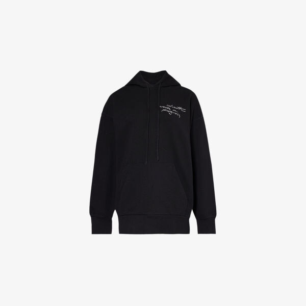 

Толстовка с капюшоном из хлопкового трикотажа с рисунком Carhartt Wip, черный