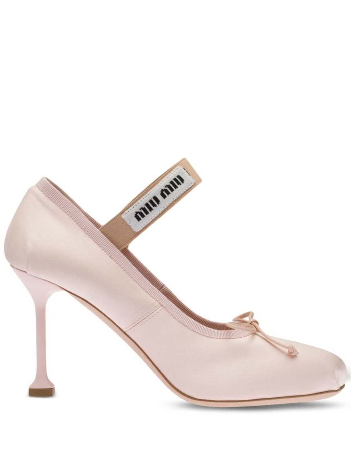 

Атласные балетки Miu Miu, розовый