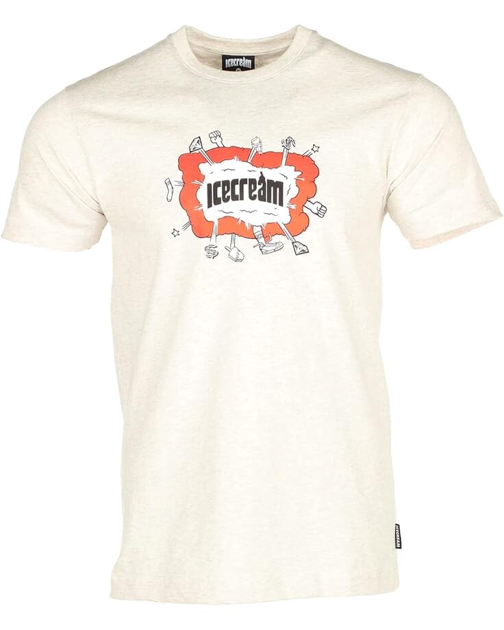 

Футболка Ice Cream Fight Short Sleeve Tee, цвет Light Heather Grey