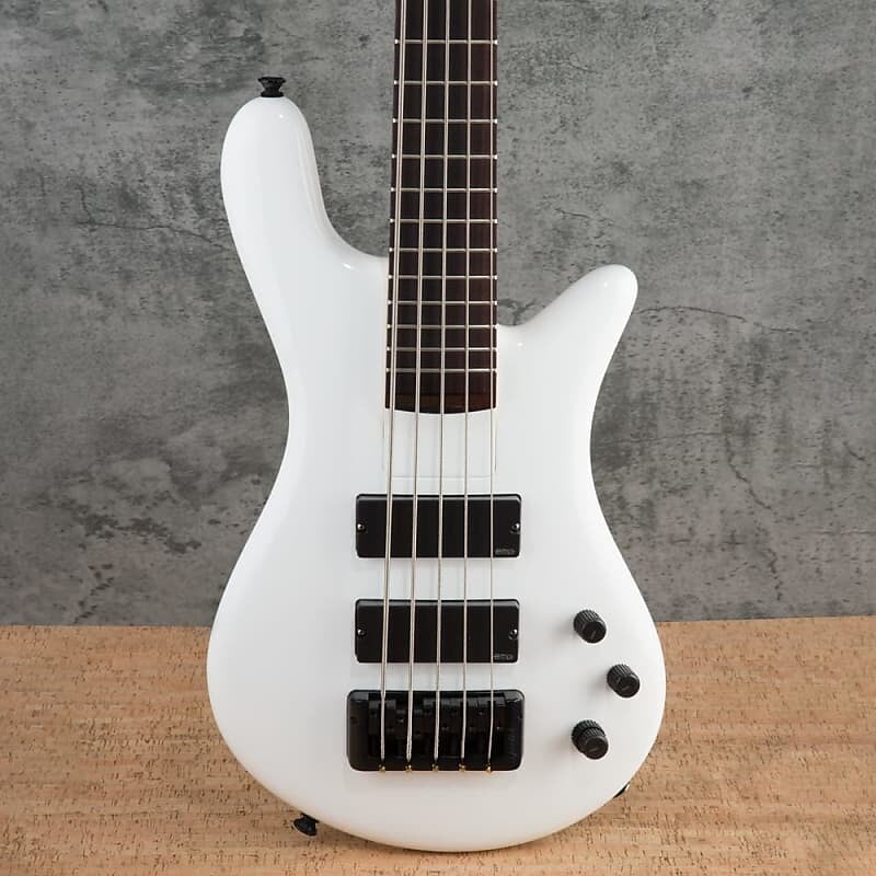 

Басс гитара Spector Bantam 5-String Medium-Scale Bass Guitar - Solid White - #21NB18393 - Display Model