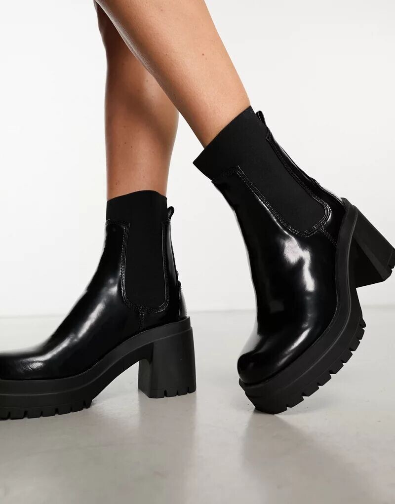 

Черные кожаные ботинки челси ALDO Bigmood