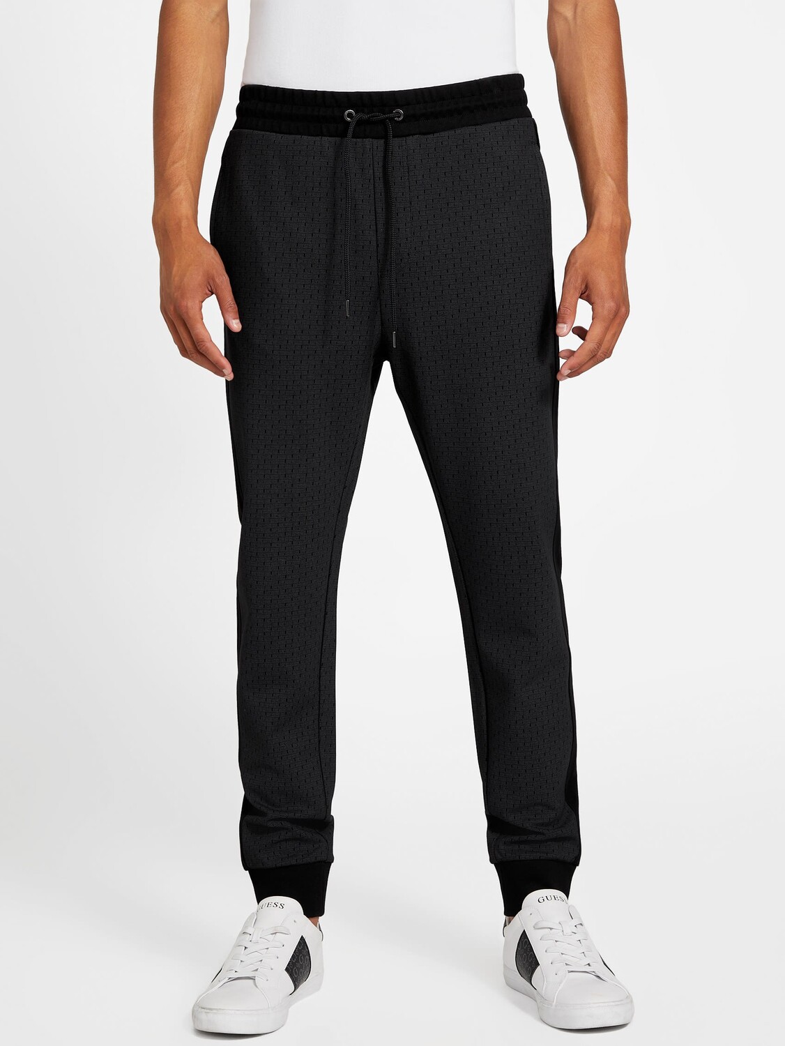 

Активные джоггеры с логотипом Mateo Guess Factory, цвет Jet Black Multi