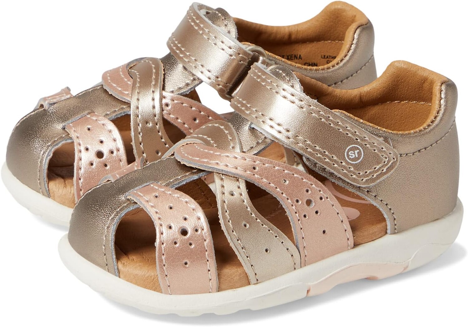 

Сандалии на плоской подошве SRT Xena Stride Rite, цвет Champagne