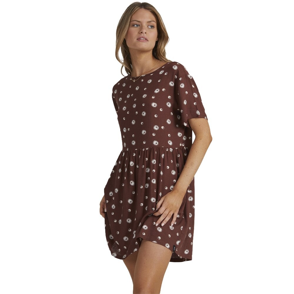 

Платье Rvca Balance Act Short Sleeve Short, коричневый