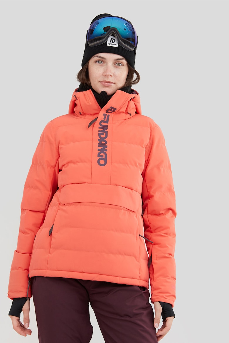 Водонепроницаемая куртка Everett для катания на лыжах и сноуборде Fundango, красный новинка 2020 утолщенный теплый лыжный костюм для мужчин и женщин зимняя ветрозащитная водонепроницаемая куртка для катания на лыжах и сноуб