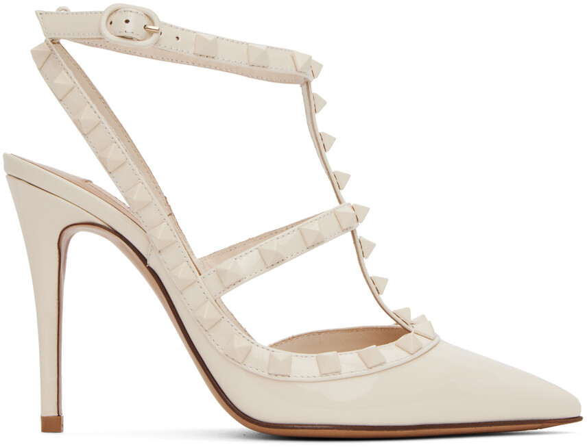 

Белые туфли на каблуке Valentino Garavani Rockstud