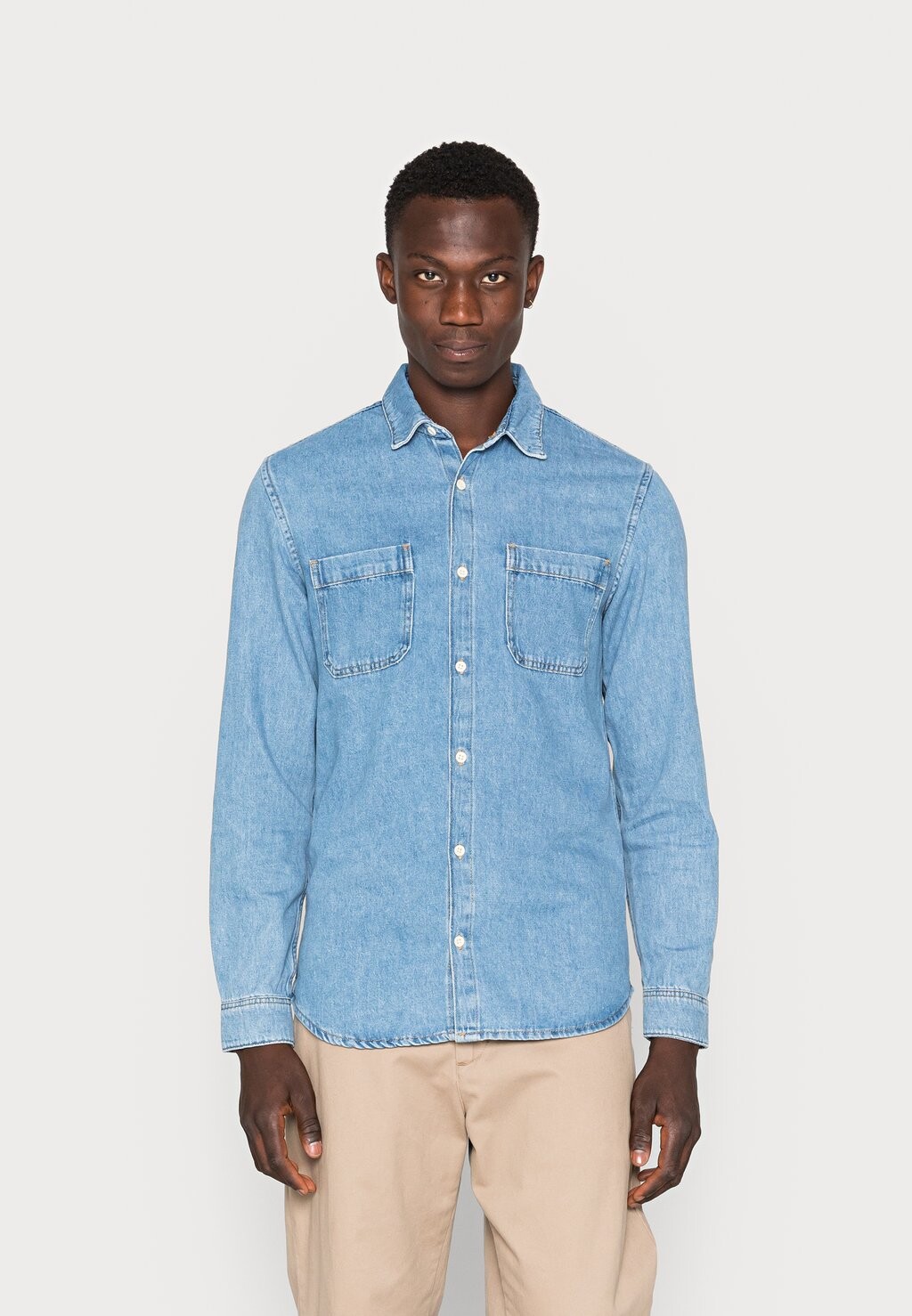 

Рубашка JJIJEFF JJSHIRT Jack & Jones, голубой деним