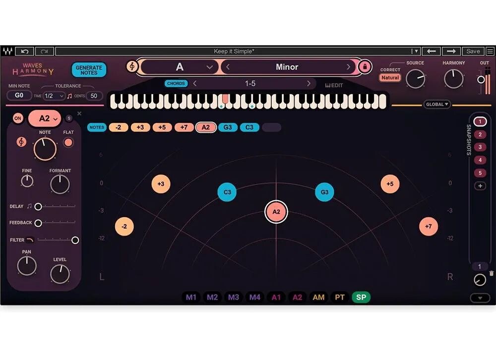 

Плагин Waves Harmony для генерации вокала