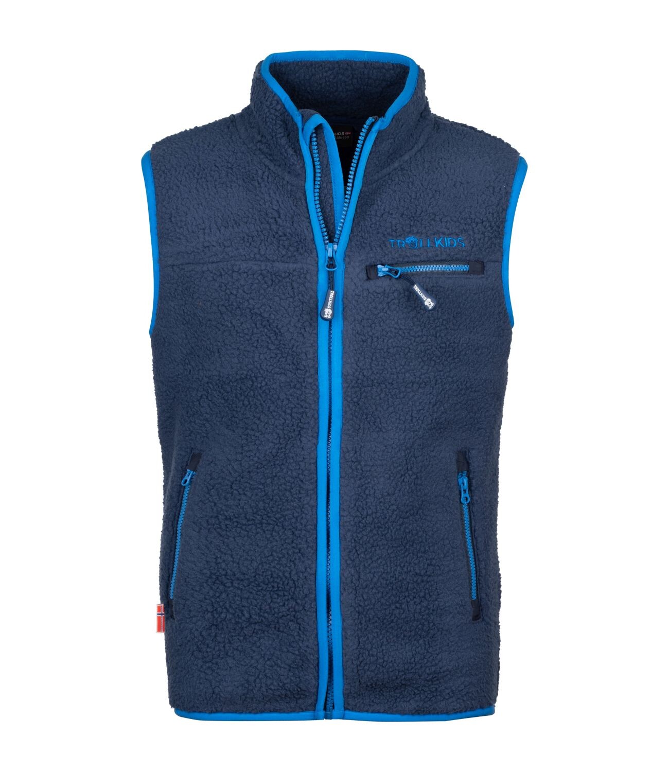 

Утепленный жилет Trollkids Fleece Hemsedal, цвет Marineblau/Mittelblau