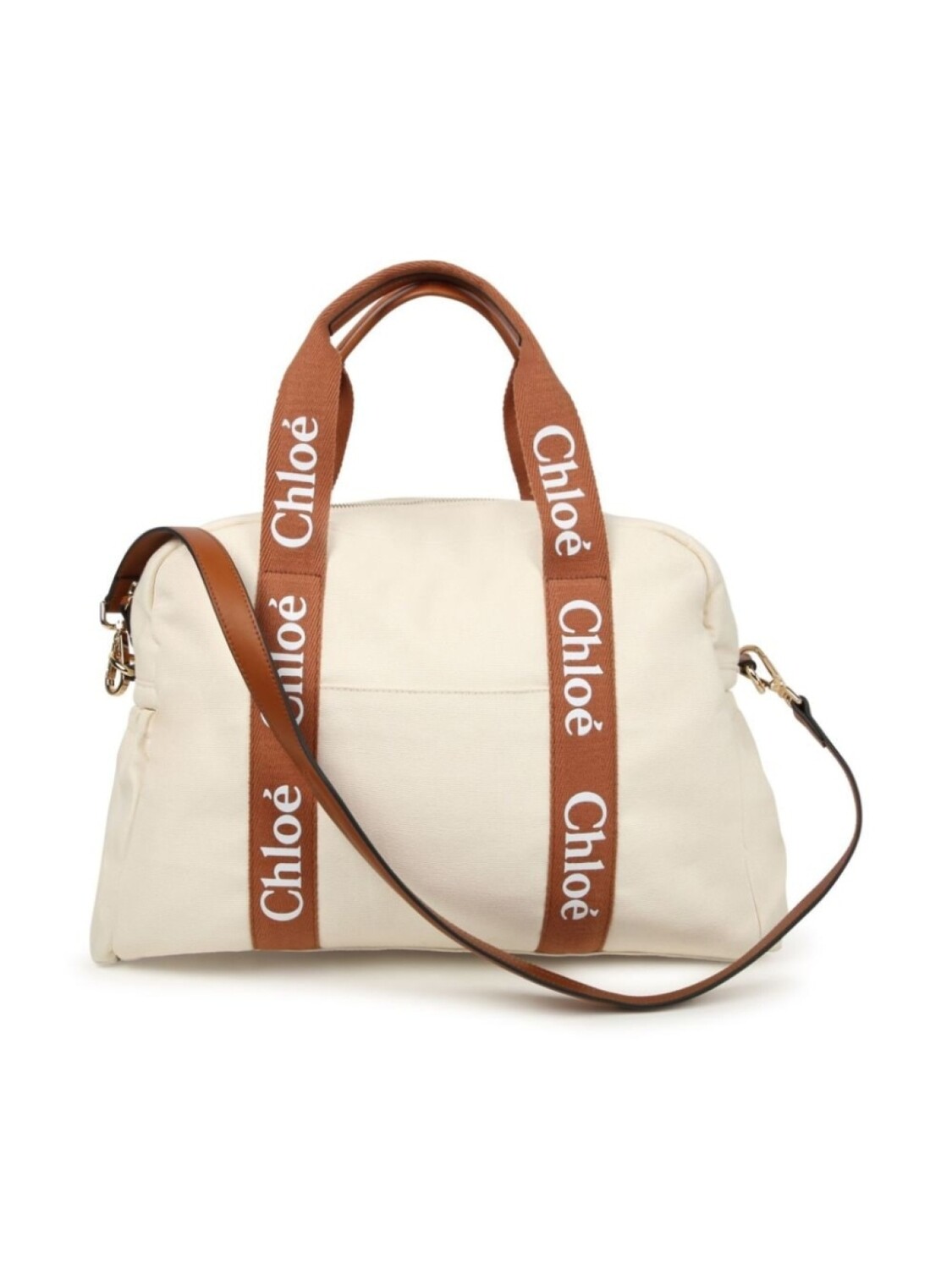 

Chloé Kids пеленальная сумка с логотипом, нейтральный цвет