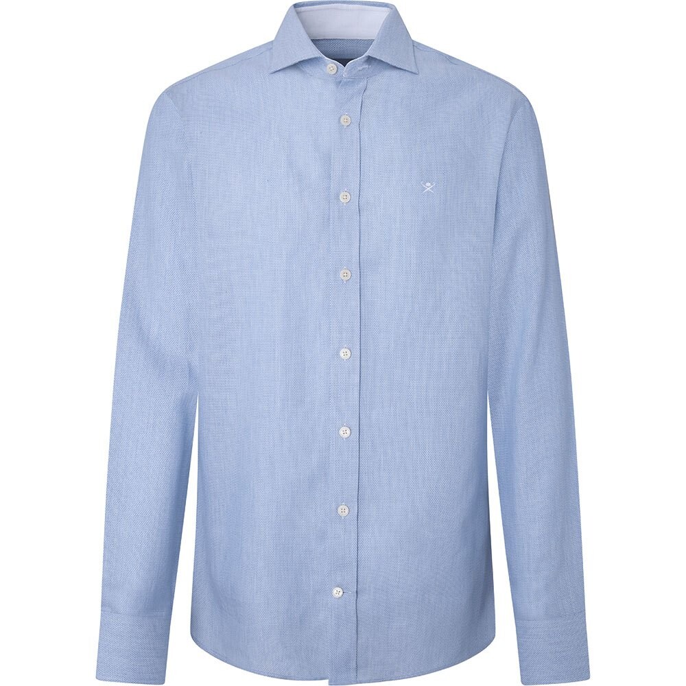 

Рубашка с длинным рукавом Hackett Essential Texture, синий