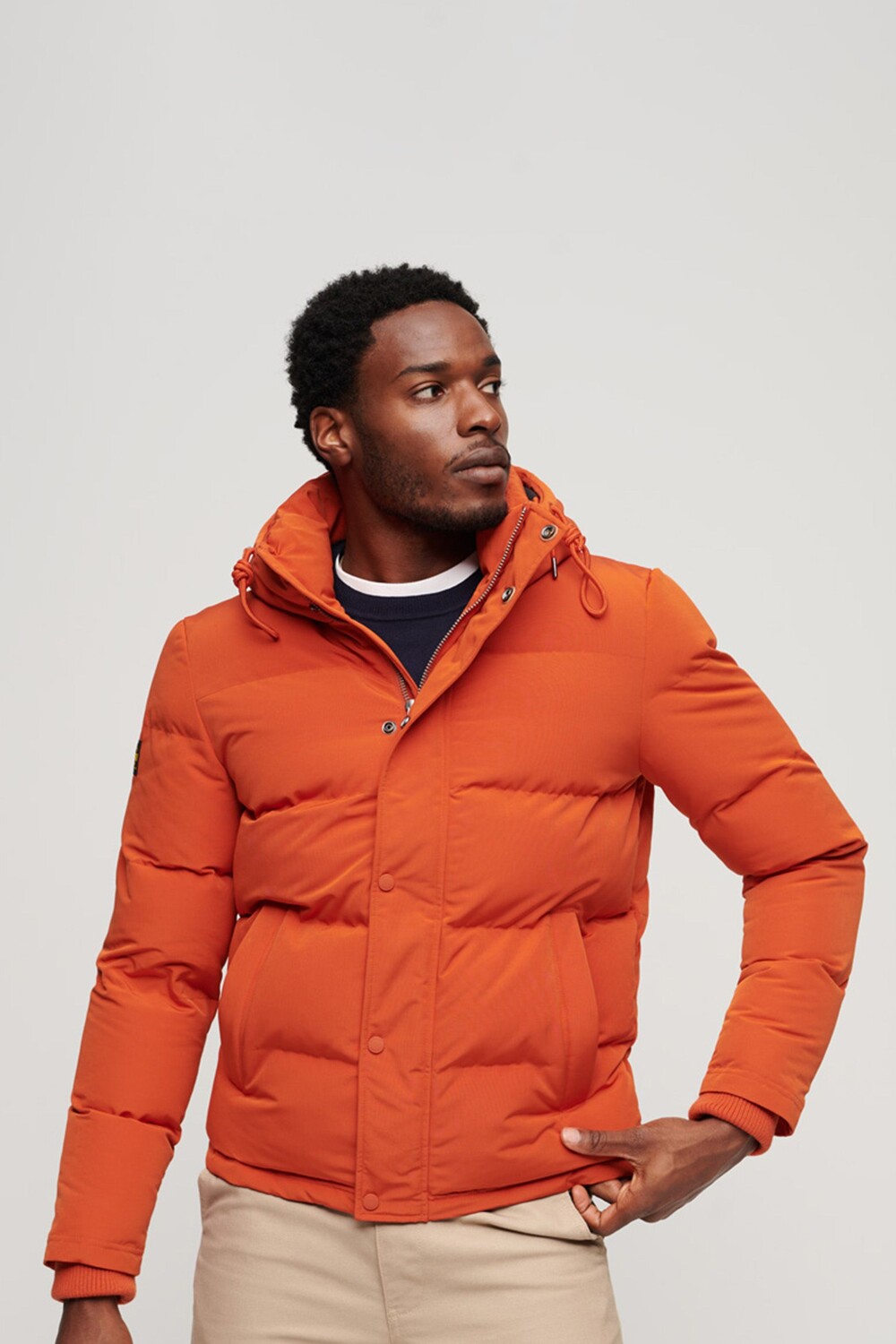 

Пуховик Everest с капюшоном Superdry, оранжевый