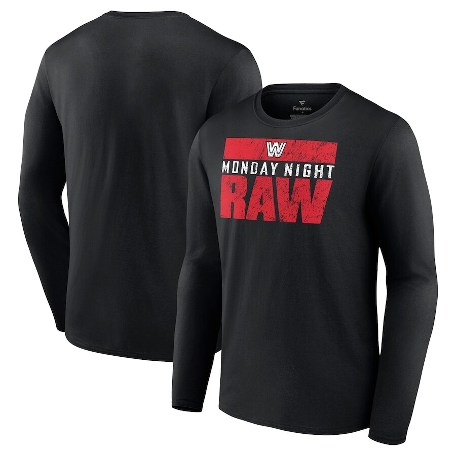 

Футболка с длинным рукавом Fanatics Branded Raw, черный