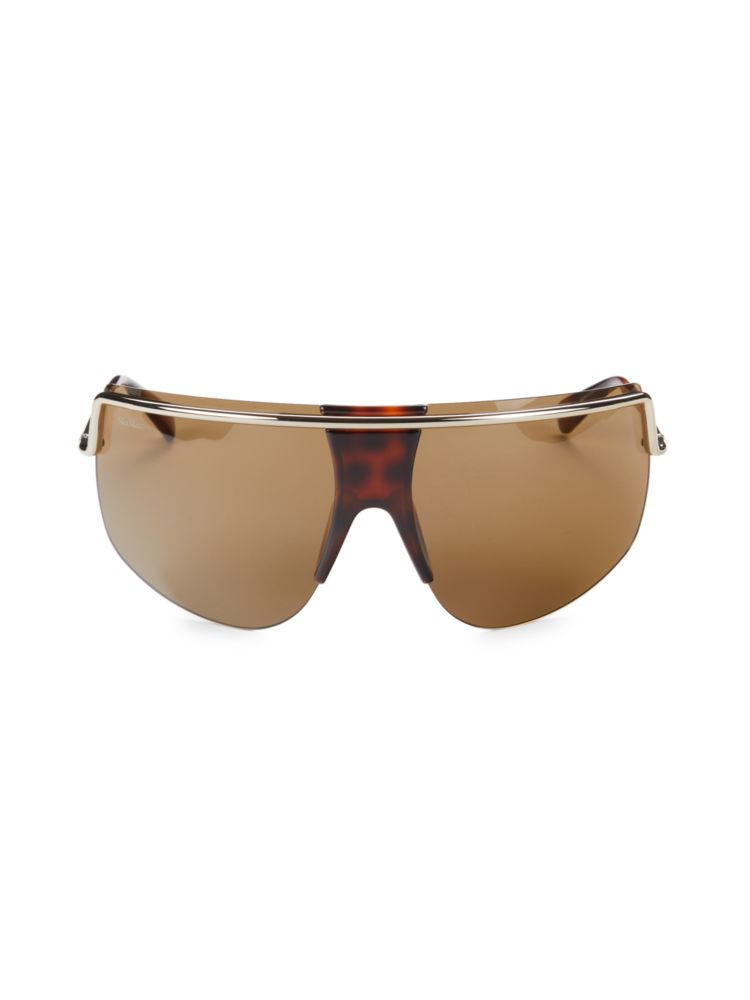 Солнцезащитные очки 70MM Max Mara, коричневый очки солнцезащитные max mara mm wand i szj