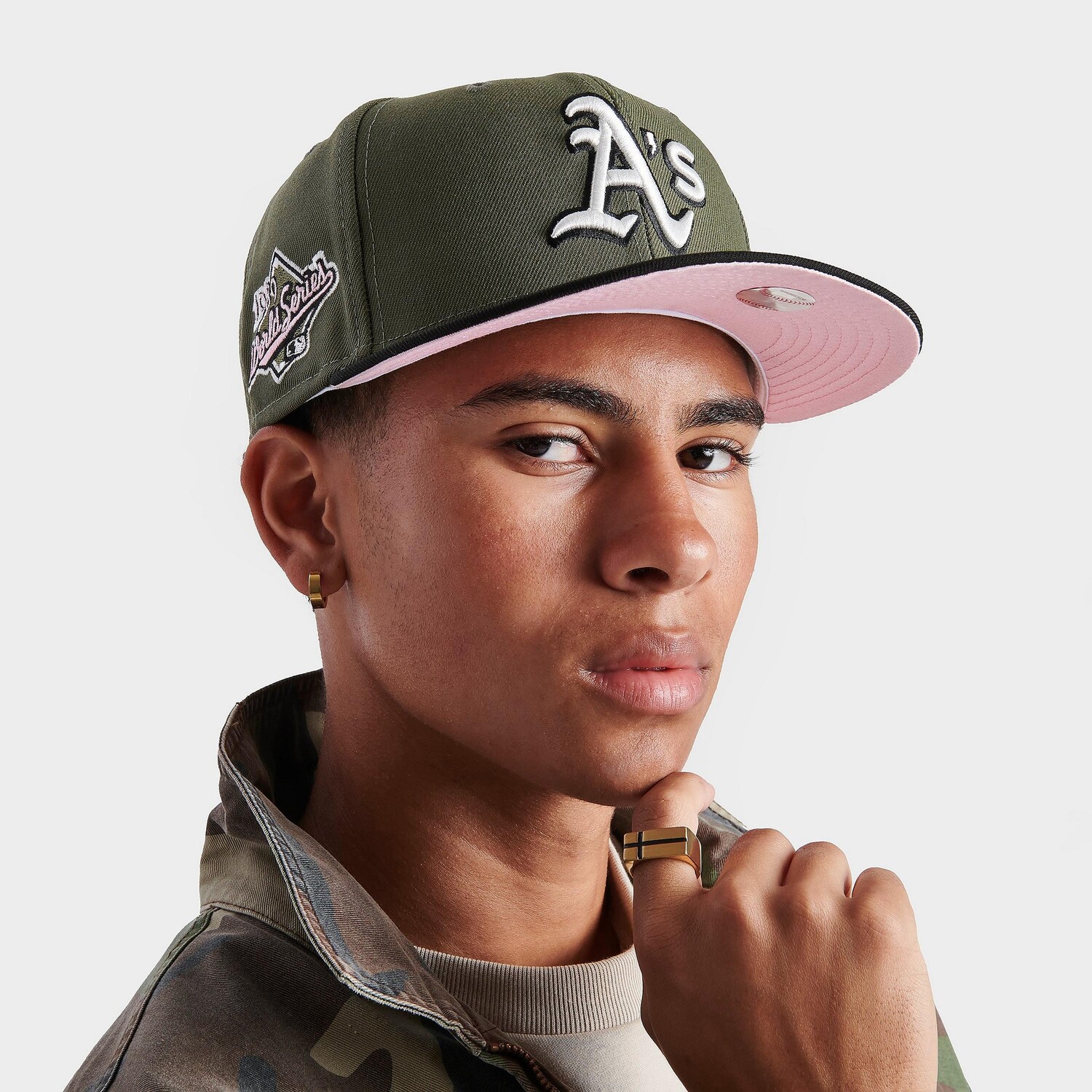 

Оливковая кепка New Era Oakland Athletics MLB 9FIFTY Snapback, зеленый