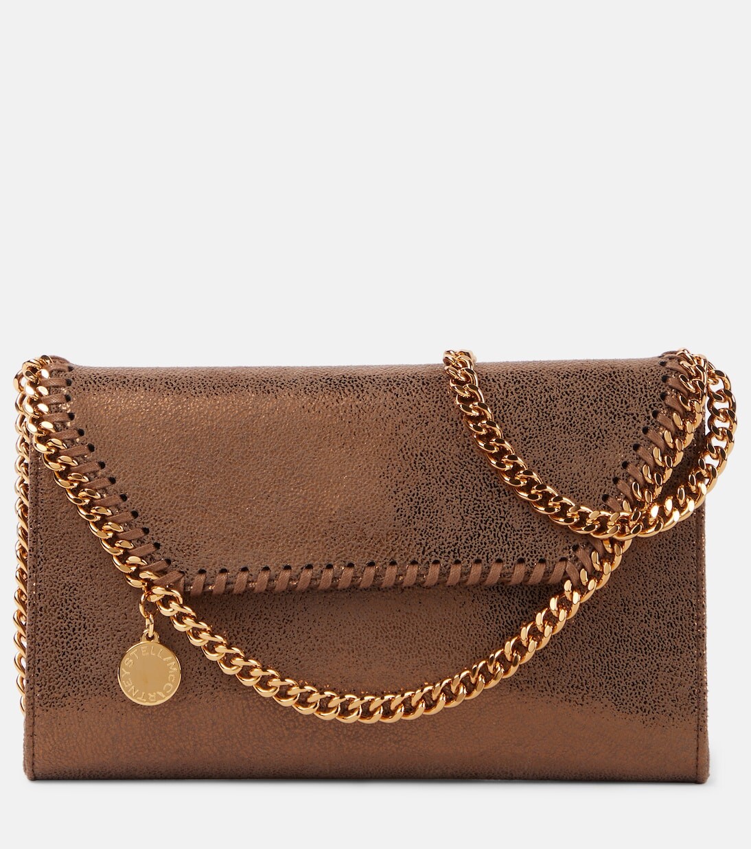 

Миниатюрная сумка на плечо falabella Stella Mccartney, коричневый