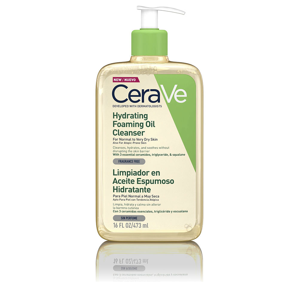 цена Очищающее масло для лица Hydrating foaming oil cleanser for normal to very dry skin Cerave, 473 мл