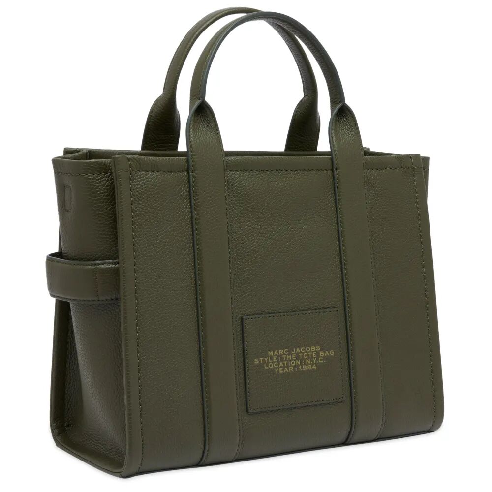 Marc Jacobs Кожаная сумка-тоут среднего размера, зеленый