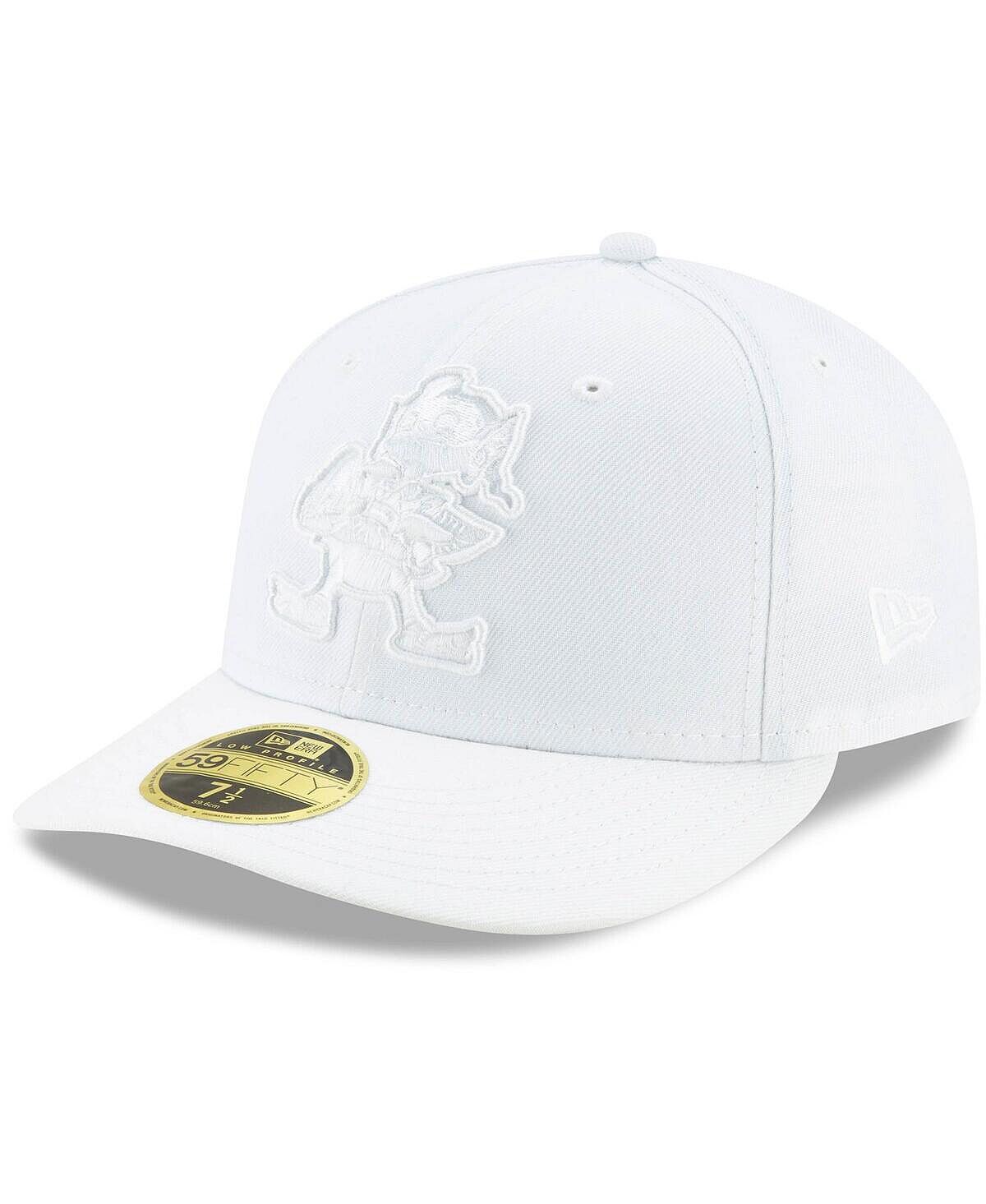 

Мужская низкопрофильная шляпа Cleveland Browns White On White 59Fifty New Era