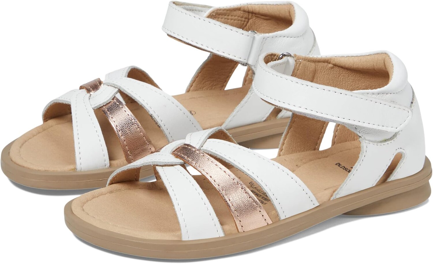 

Сандалии на плоской подошве Clarise Old Soles, цвет Snow/Copper