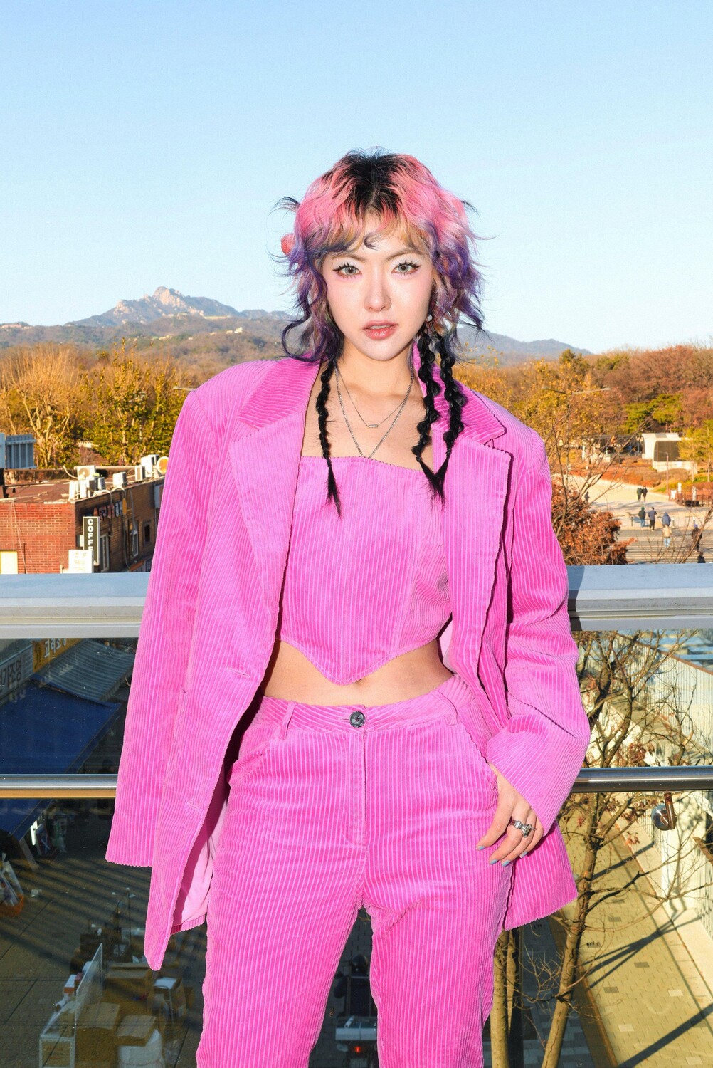 

Вельветовый пиджак премиум-класса Nasty Gal, розовый