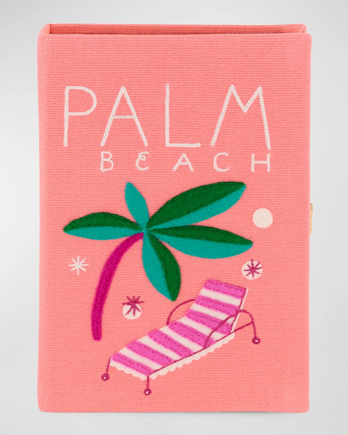 

Маленький клатч-книжка Palm Beach с книгой Olympia Le-Tan, цвет Peony