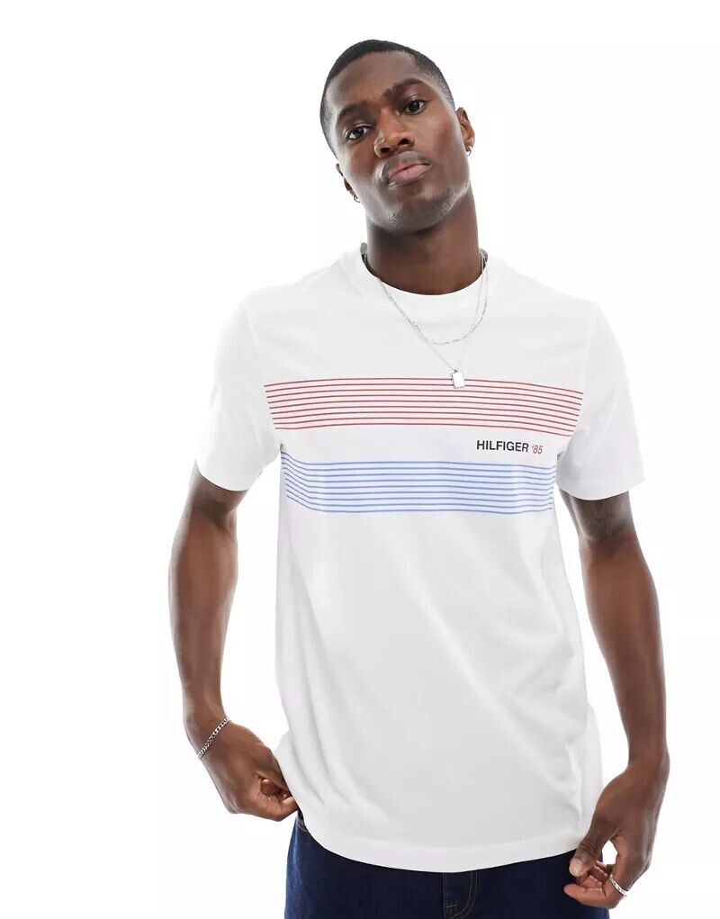 

Белая футболка thilfiger 85 Tommy Hilfiger