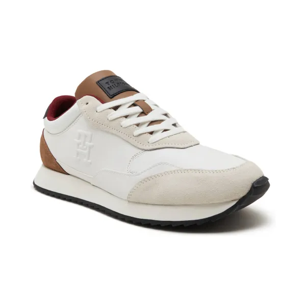 

Кроссовки Runner evo lth mix с добавлением кожи Tommy Hilfiger, белый