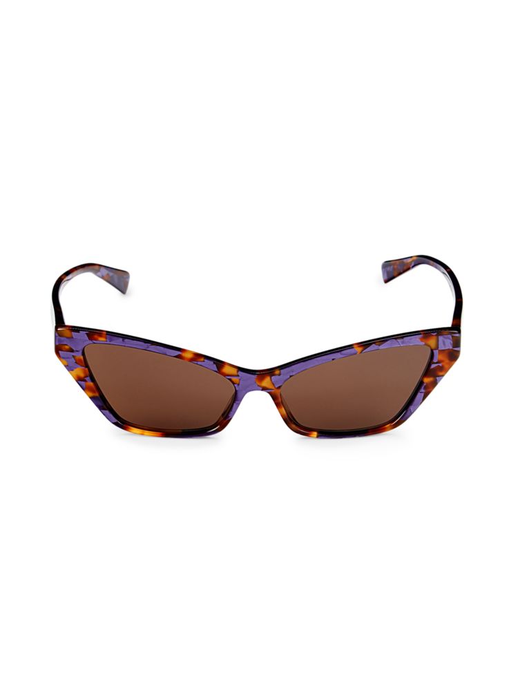 Солнцезащитные очки «кошачий глаз» Le Matin 57MM Alain Mikli, фиолетовый