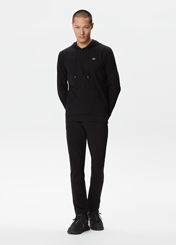 

Черные мужские брюки с зауженным кроем Lacoste, Черный